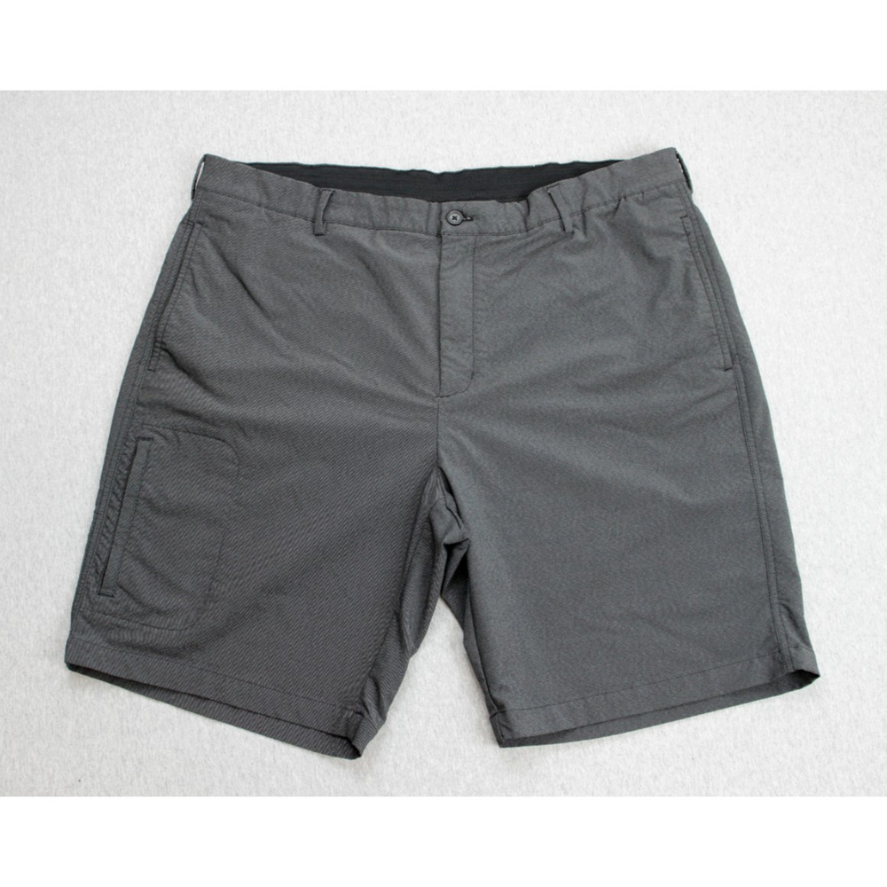 Greg Norman Golf Short Mens‎ 40 Gray Nylon Stretch Flat Front Chino